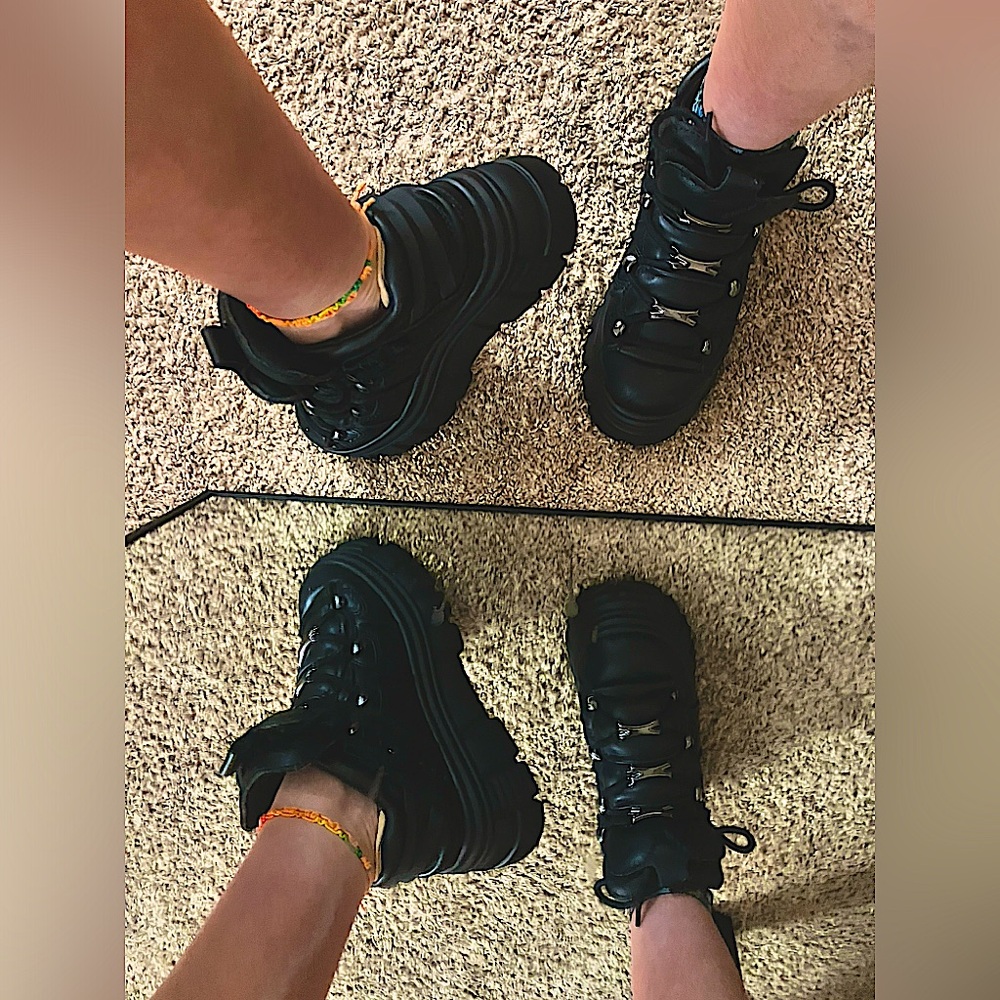 Steve Madden platform sneakers.